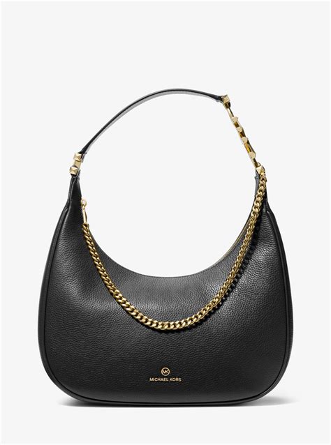 piper large pebbled leather shoulder bag|Piper Large Pebbled Leather Shoulder Bag.